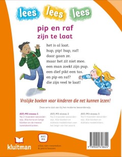 pip en raf zijn te laat / lees lees lees achterkant