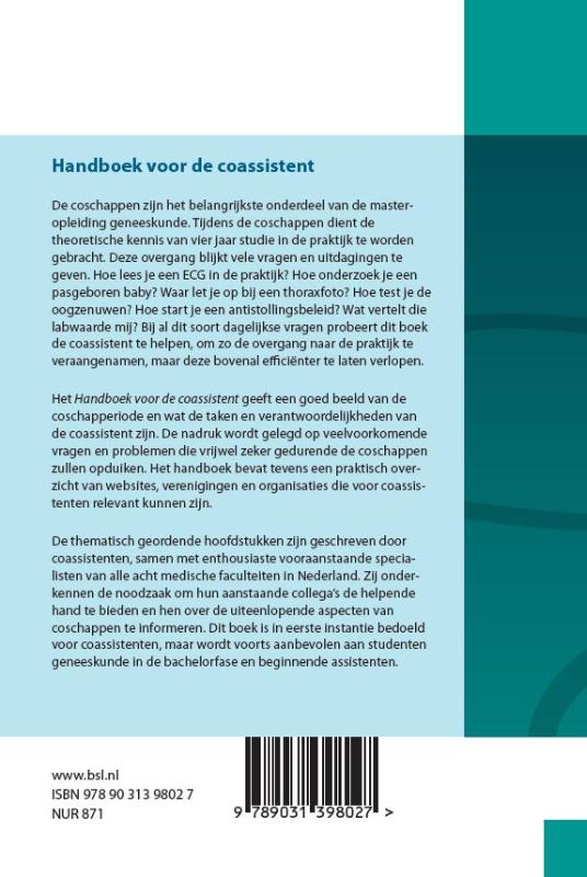 Handboek voor de coassistent / Leidraadreeks achterkant