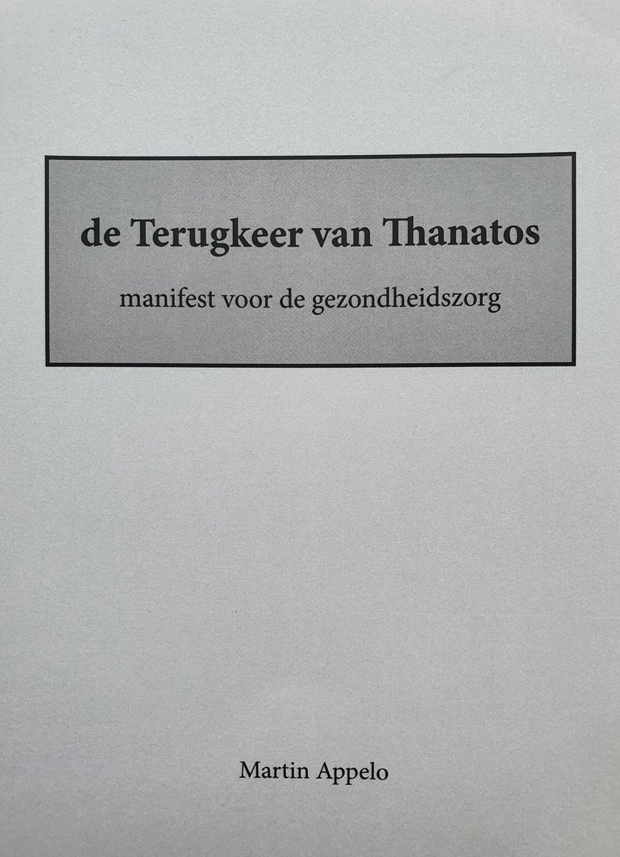 de Terugkeer van Thanatos - boek