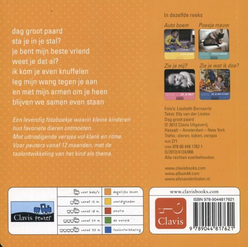 Dag groot paard achterkant