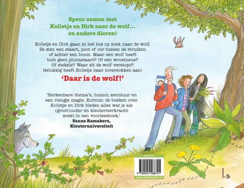 Daar is de wolf / Kolletje & Dirk achterkant
