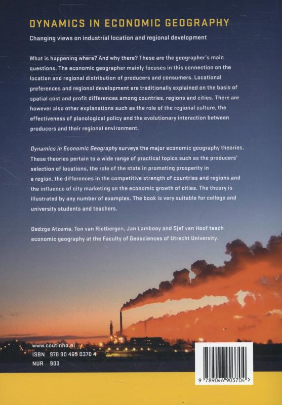 Dynamics in economic geography Dynamics in economic geography achterkant