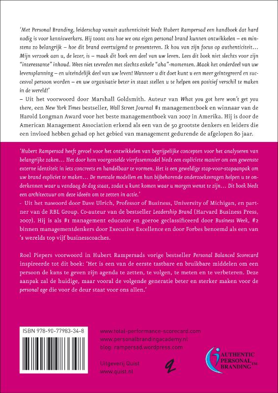 Personal Branding achterkant
