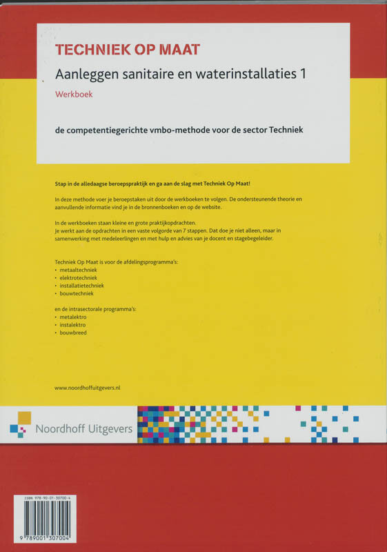 Aanleggen sanitaire en waterinstallaties Werkboek 1 achterkant