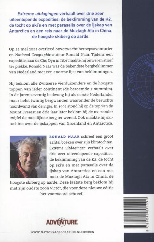 National Geographic adventure Extreme uitdagingen / National Geographic adventure National Geographic adventure Extreme uitdagingen / National Geographic adventure achterkant