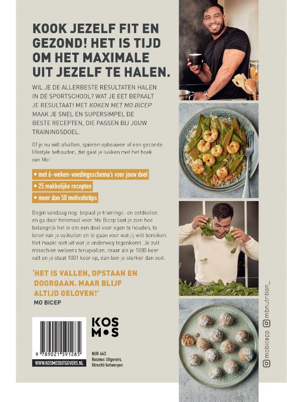 Koken met Mo Bicep achterkant