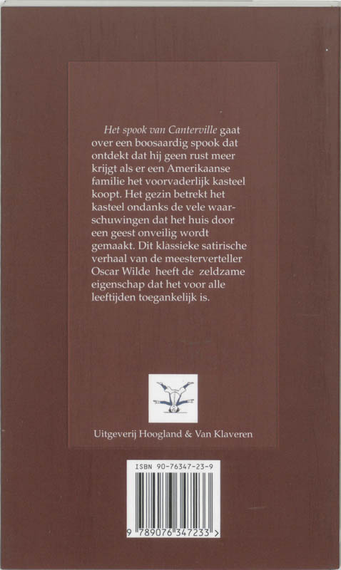 Het spook van Canterville / Kappelman reeks / 13 achterkant