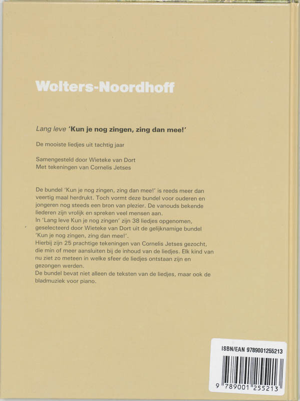 Lang leve Kun je nog zingen, zing dan mee! achterkant