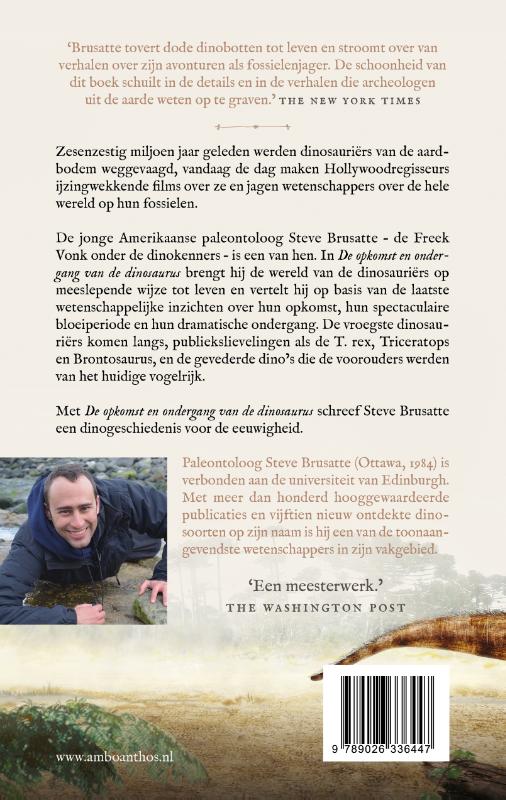 De opkomst en ondergang van de dinosaurus achterkant