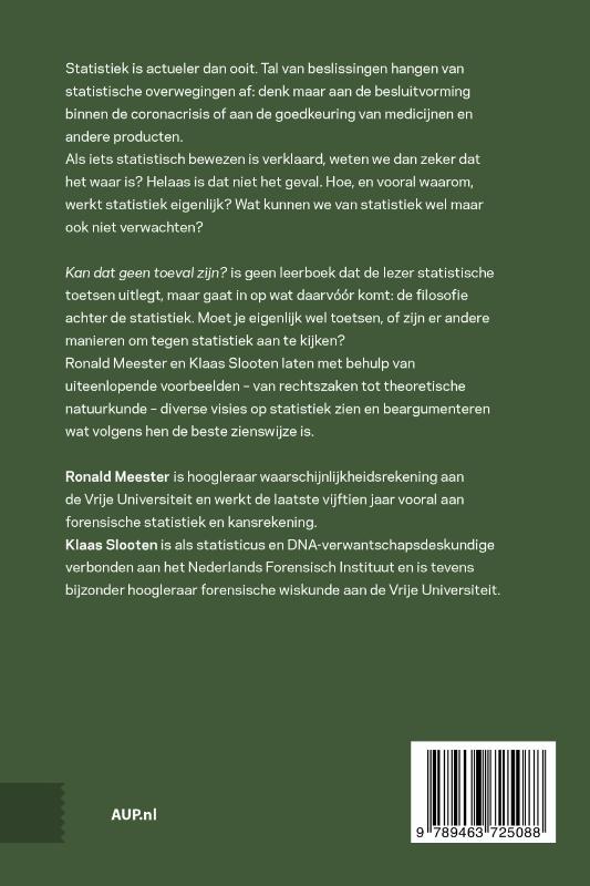 Kan dat geen toeval zijn? achterkant