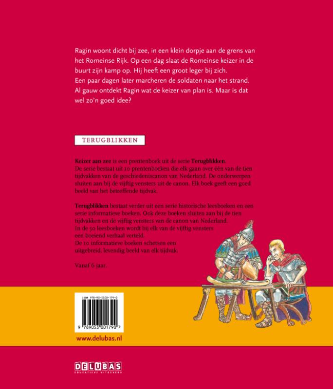 Keizer aan zee / De Romeinse limes / Terugblikken prentenboeken / 2 achterkant