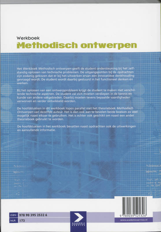 Methodisch ontwerpen, werkboek achterkant