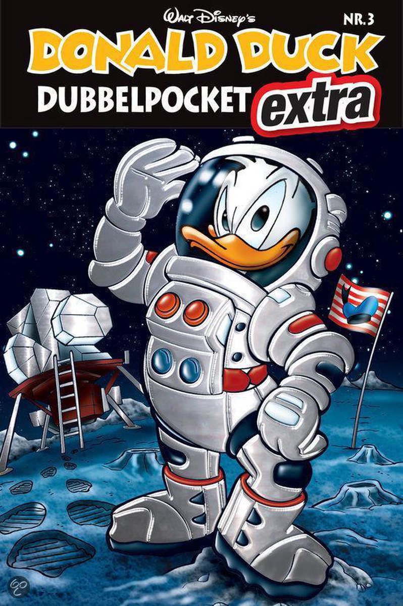 boekenbalie_9789085748946_cover Donald Duck Dubbelpocket Extra 3 - De ruimte in