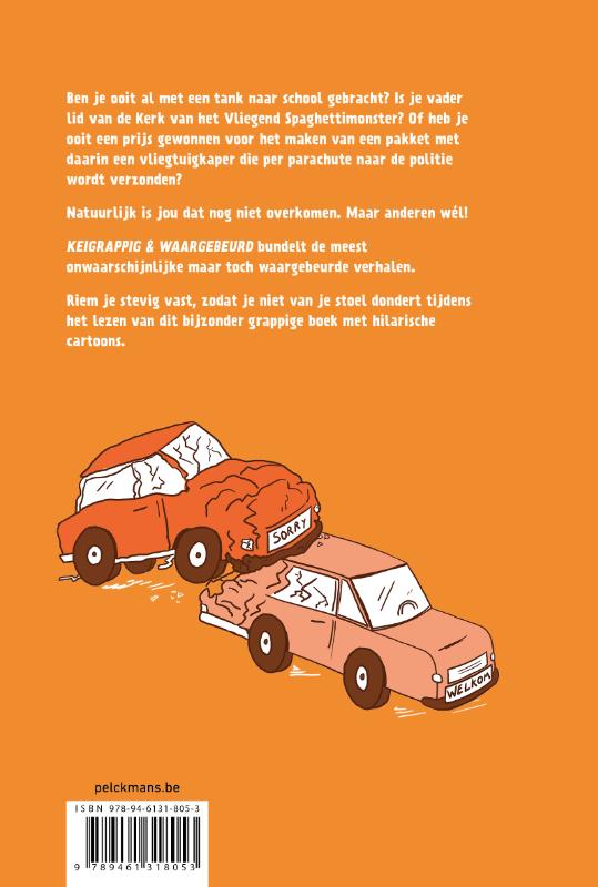 Keigrappig & waargebeurd achterkant
