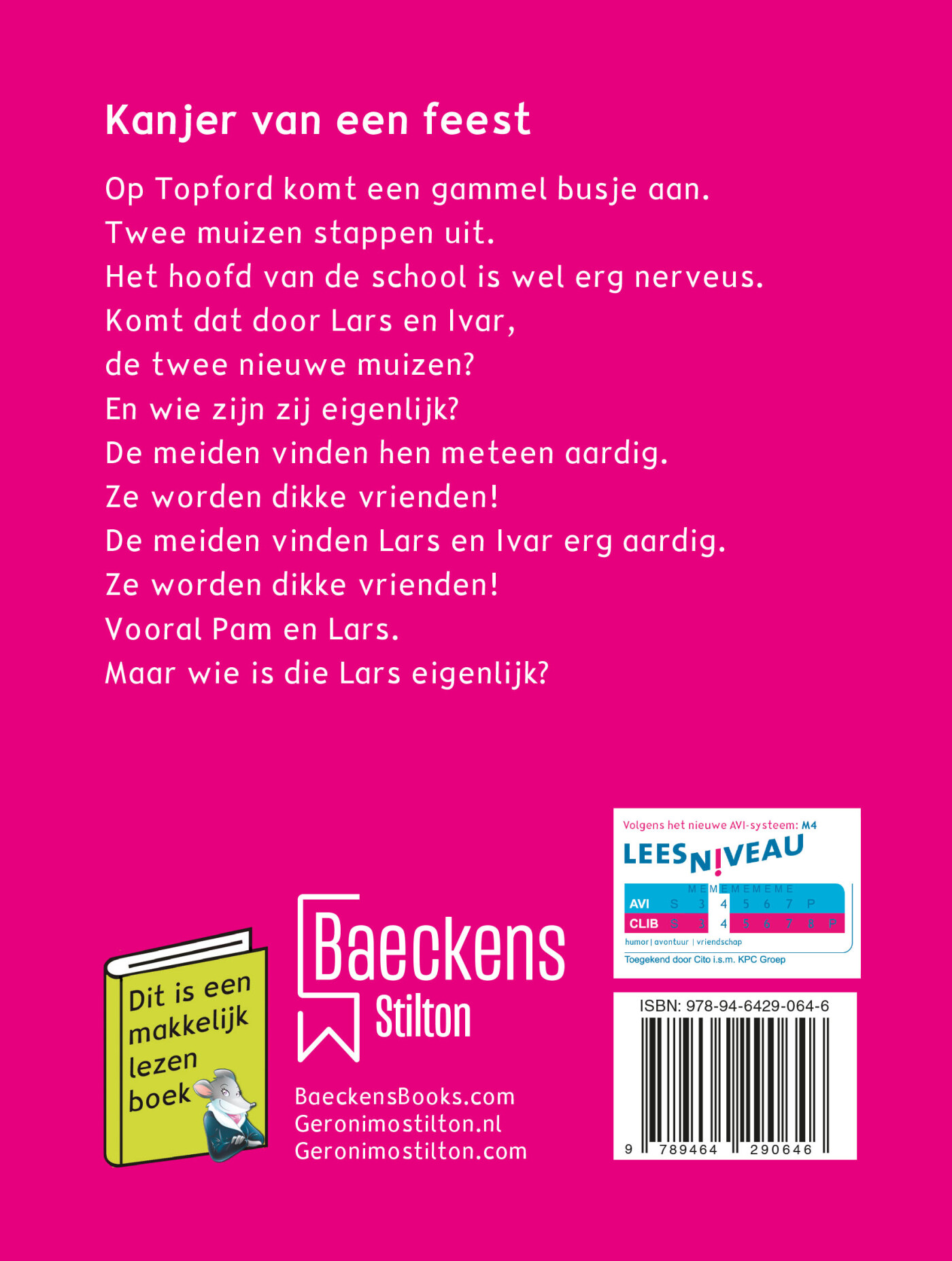 Kanjer van een feest / Thea Stilton achterkant