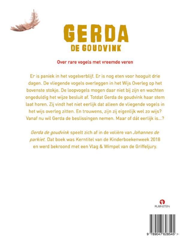 Gerda, de goudvink achterkant