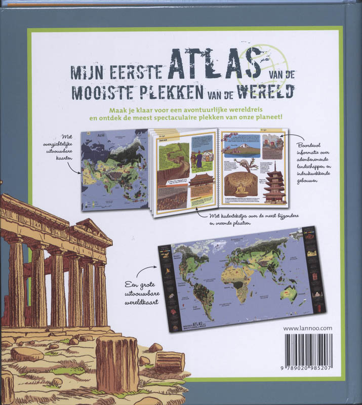 Mijn eerste atlas van de mooiste plekken van de wereld achterkant