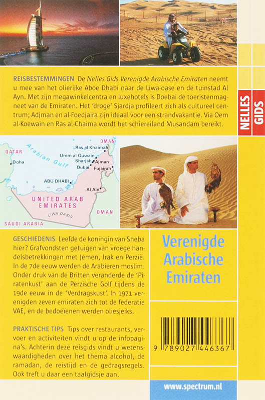 Nelles gids Verenigde Arabische Emiraten / Nelles gidsen achterkant