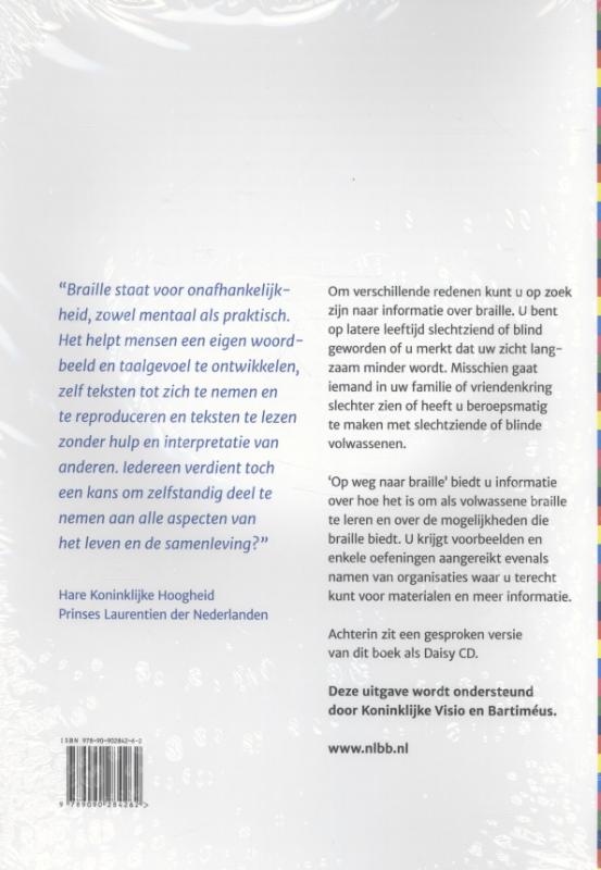 Op weg naar braille achterkant