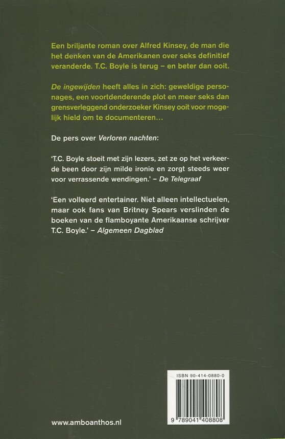 De ingewijden achterkant