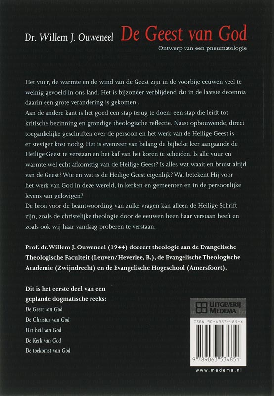 De Geest van God / Telos achterkant