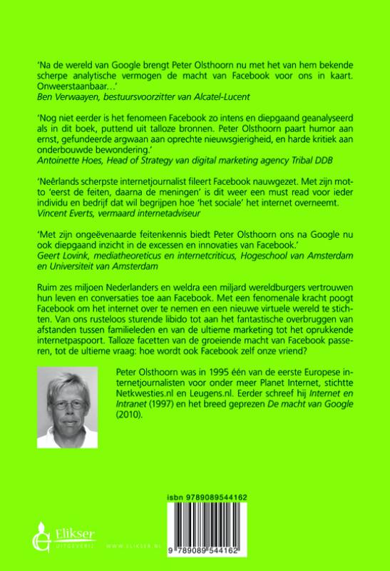 De macht van Facebook De macht van Facebook achterkant