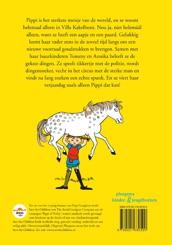 Pippi Langkous is jarig / Pippi Langkous achterkant