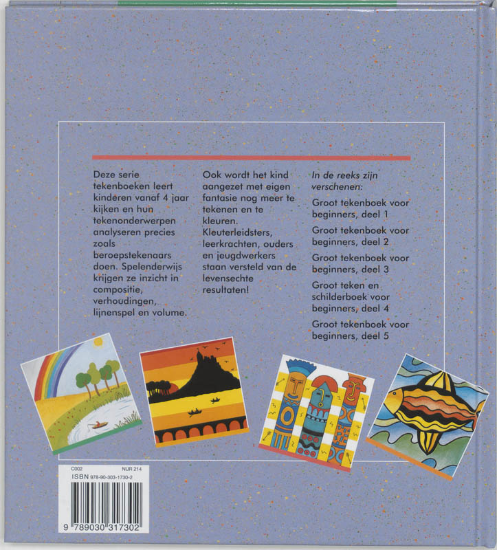 Groot teken- en schilderboek / TEKENBOEKEN achterkant