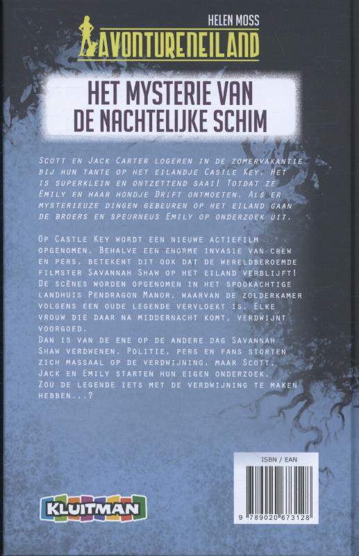 Het mysterie van de nachtelijke schim / Avontureneiland achterkant