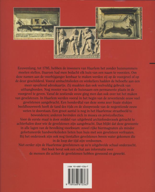 GEVELSTENEN VAN HAARLEM achterkant
