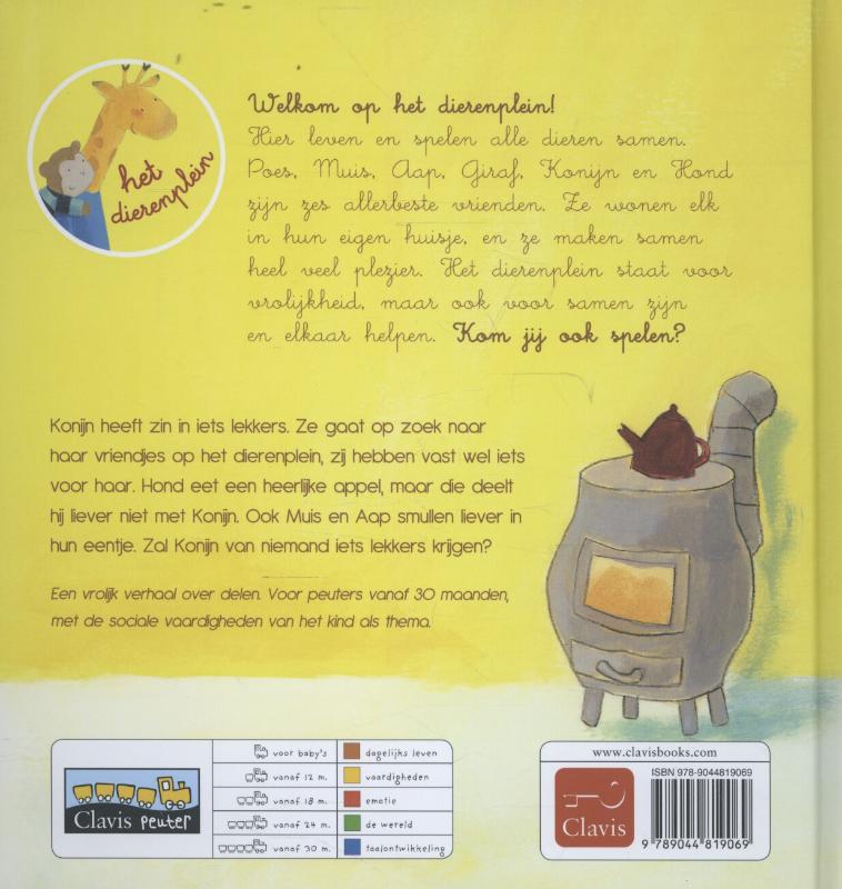 Een taart voor konijn / Dierenplein achterkant