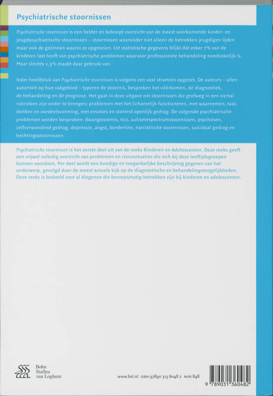 Psychiatrische stoornissen / Kinderen en adolescenten / 1 Psychiatrische stoornissen / Kinderen en adolescenten / 1 achterkant