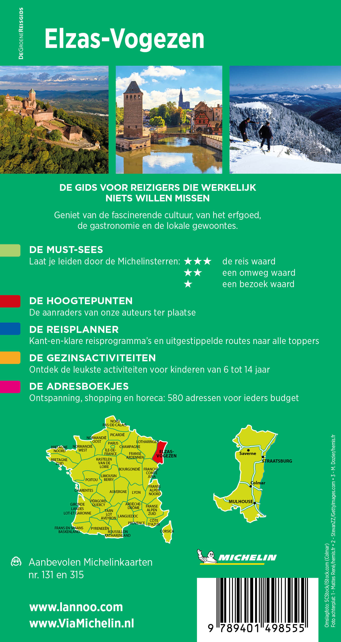 Elzas-Vogezen / Michelin Reisgids achterkant