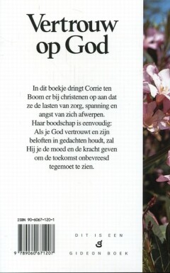 VERTROUW OP GOD achterkant