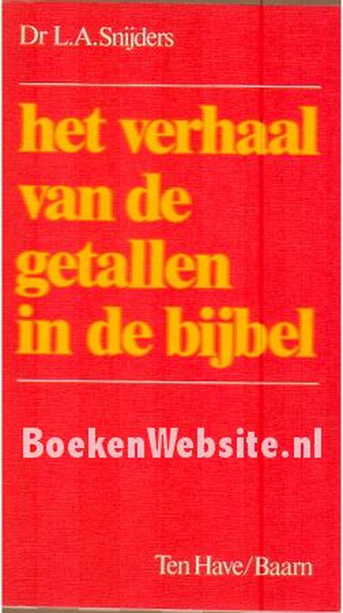 Verhaal van de getallen in de bybel