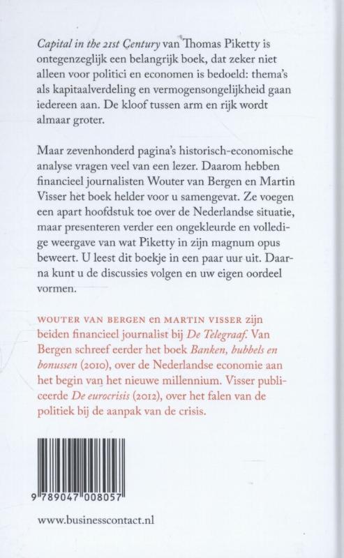 De kleine Piketty / Kleine boekjes - grote inzichten De kleine Piketty / Kleine boekjes - grote inzichten achterkant