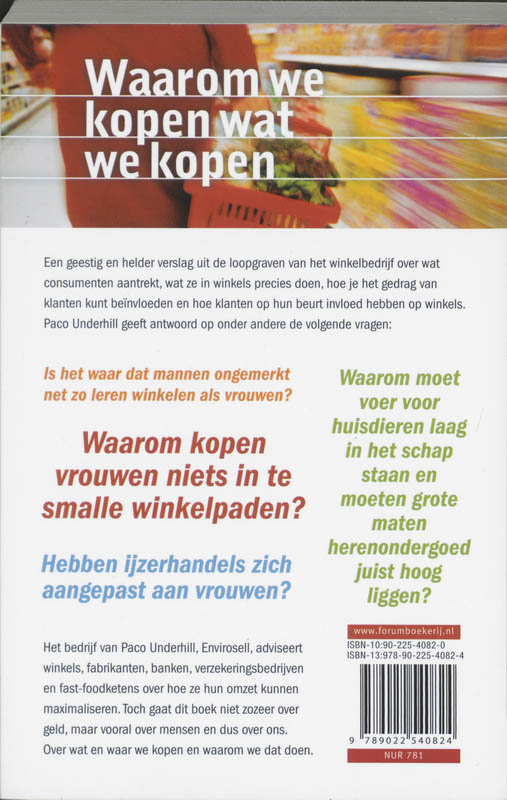 Waarom we kopen wat we kopen achterkant