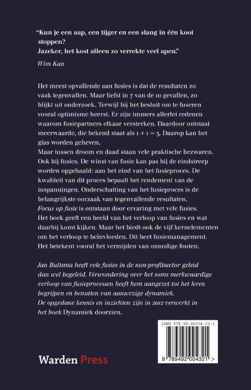 Focus op fusie in de non-profit sector achterkant