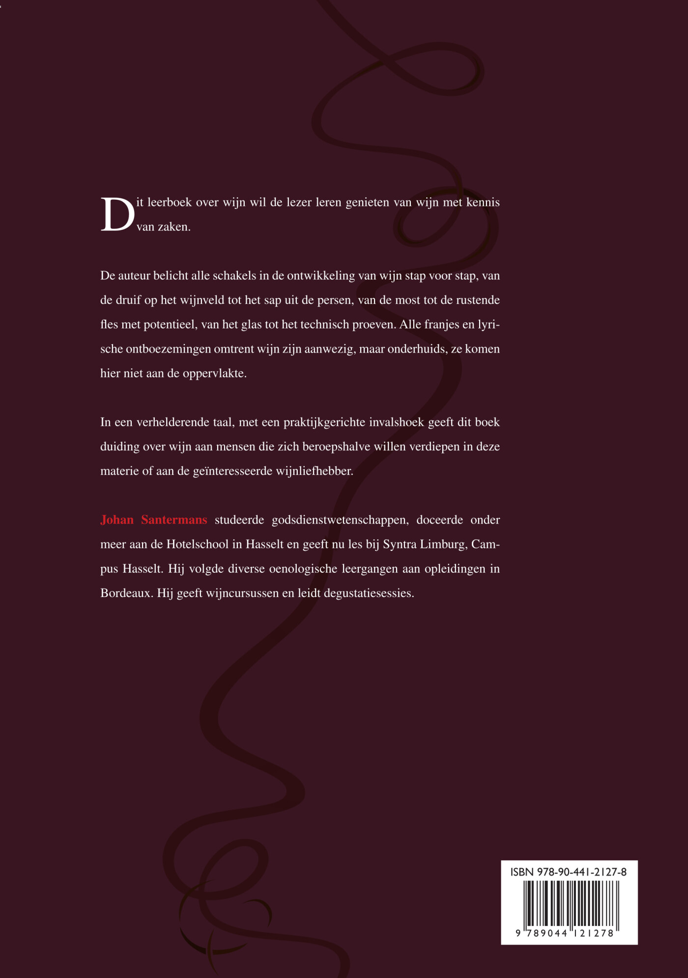 Van druif tot kelder tot glas achterkant