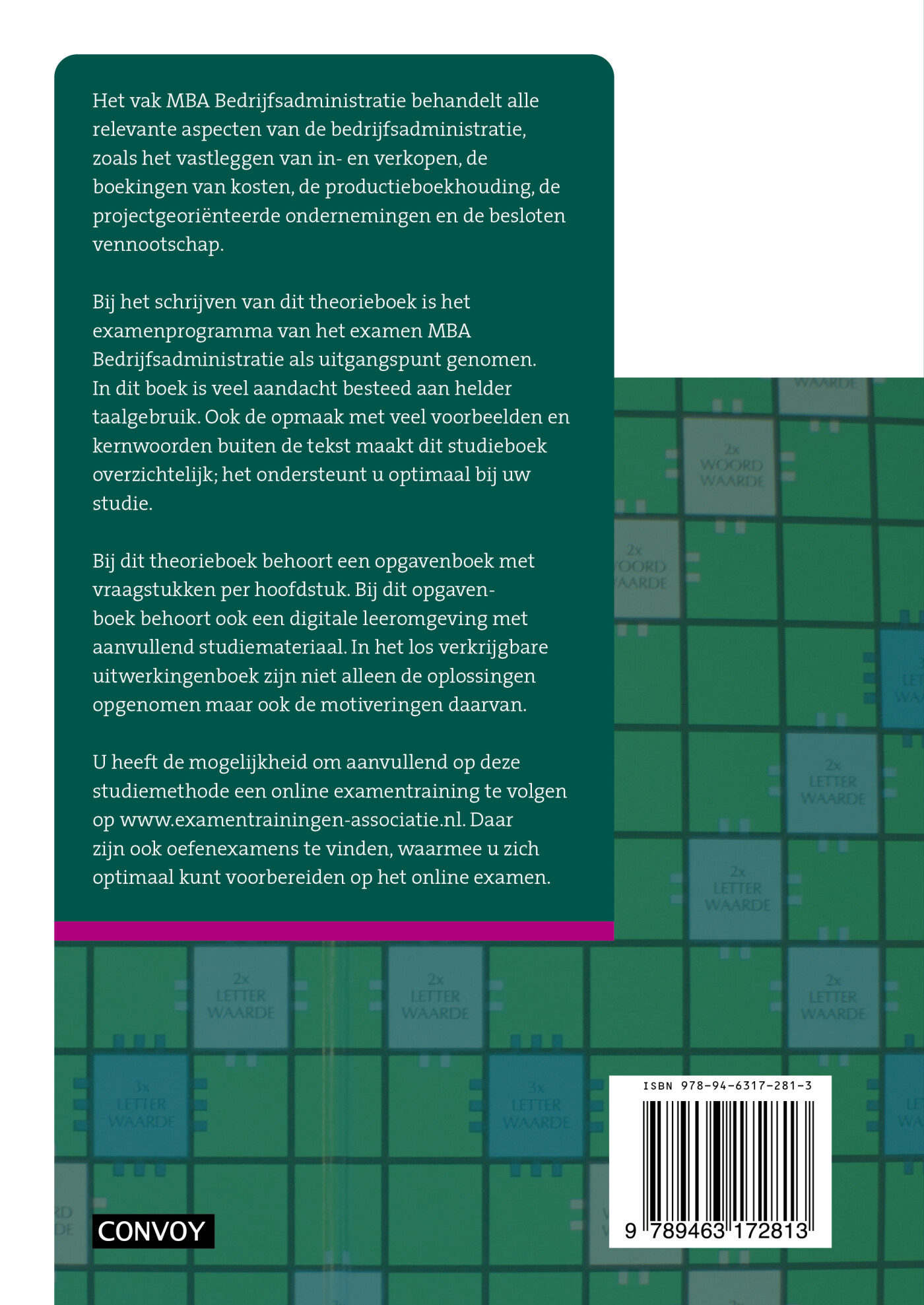 4e druk / MBA Bedrijfsadministratie met resultaat Theorieboek 4e druk / Theorieboek achterkant