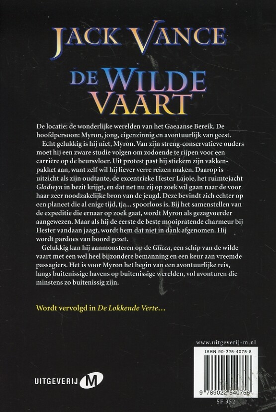 De wilde vaart achterkant