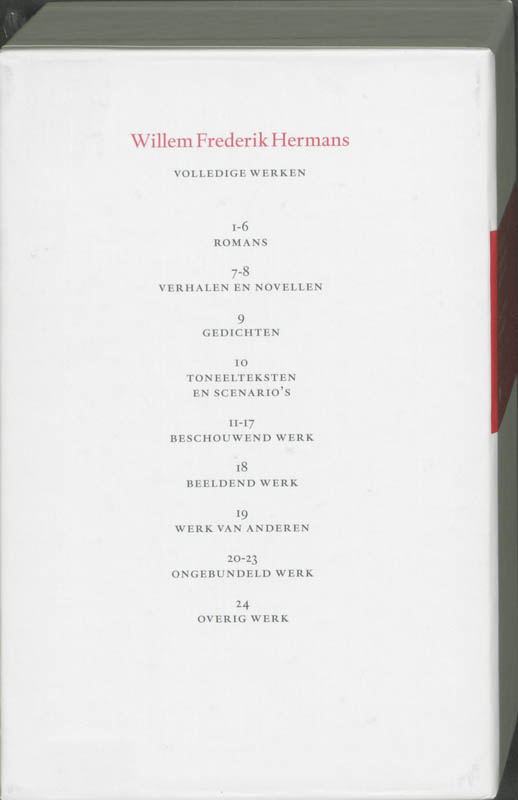 Volledige werken 14 / Volledige werken van W.F. Hermans / 14 achterkant