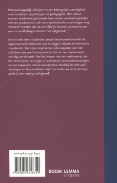 Verslaglegging van psychologisch onderzoek achterkant
