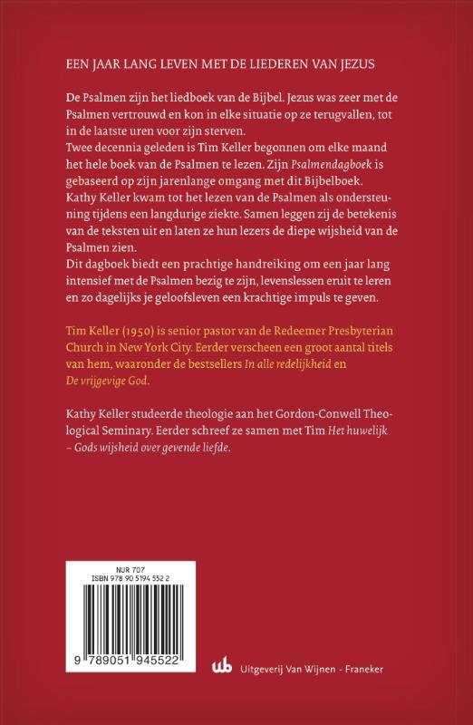 Psalmendagboek Psalmendagboek achterkant