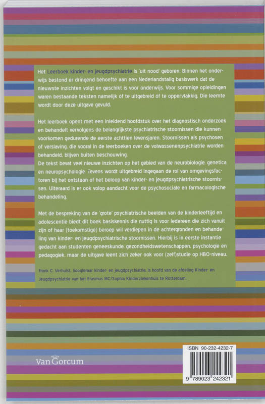 Leerboek kinder- en jeugdpsychiatrie achterkant