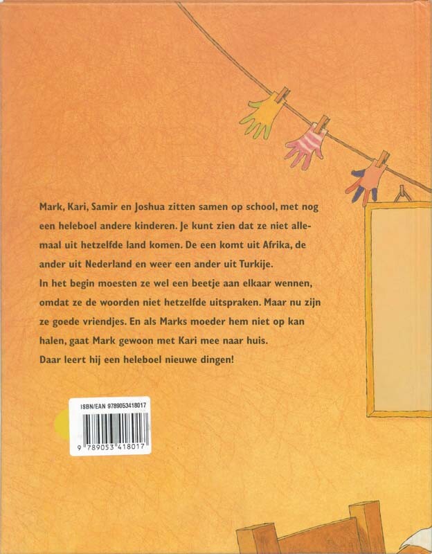 Heeft vriendschap een kleur ? achterkant
