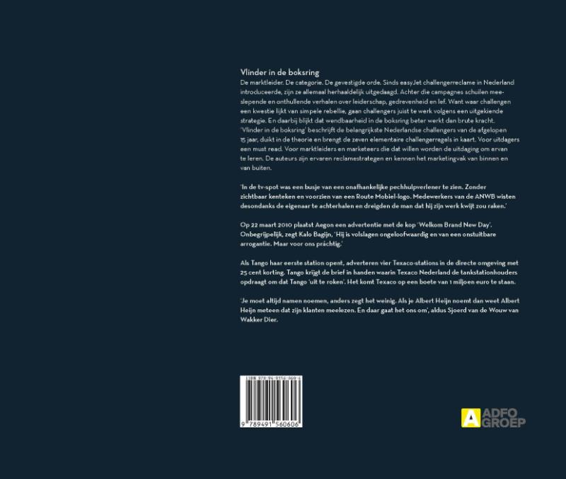 Vlinder in de boksring Vlinder in de boksring achterkant