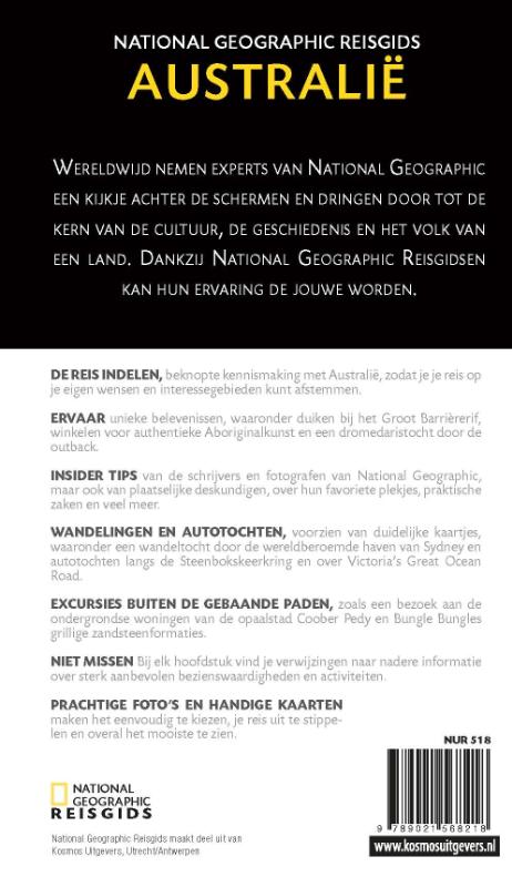 Australië / National Geographic Reisgids achterkant