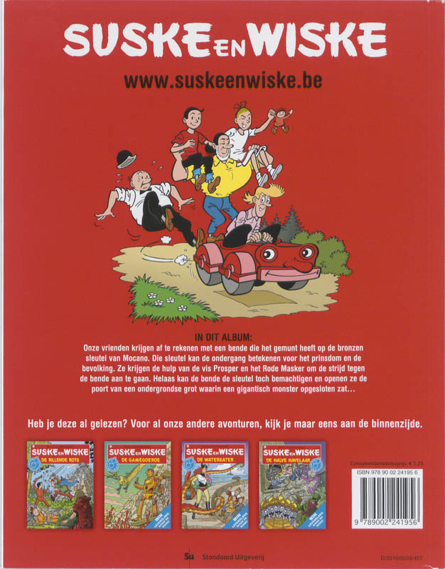 Suske en Wiske 116 de bronzen sleutel achterkant