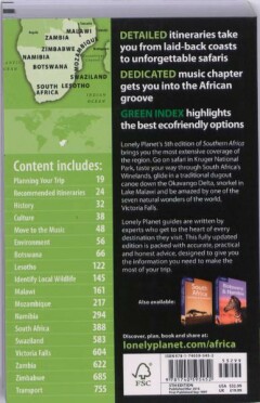 Southern Africa 5E Lonely Planet achterkant